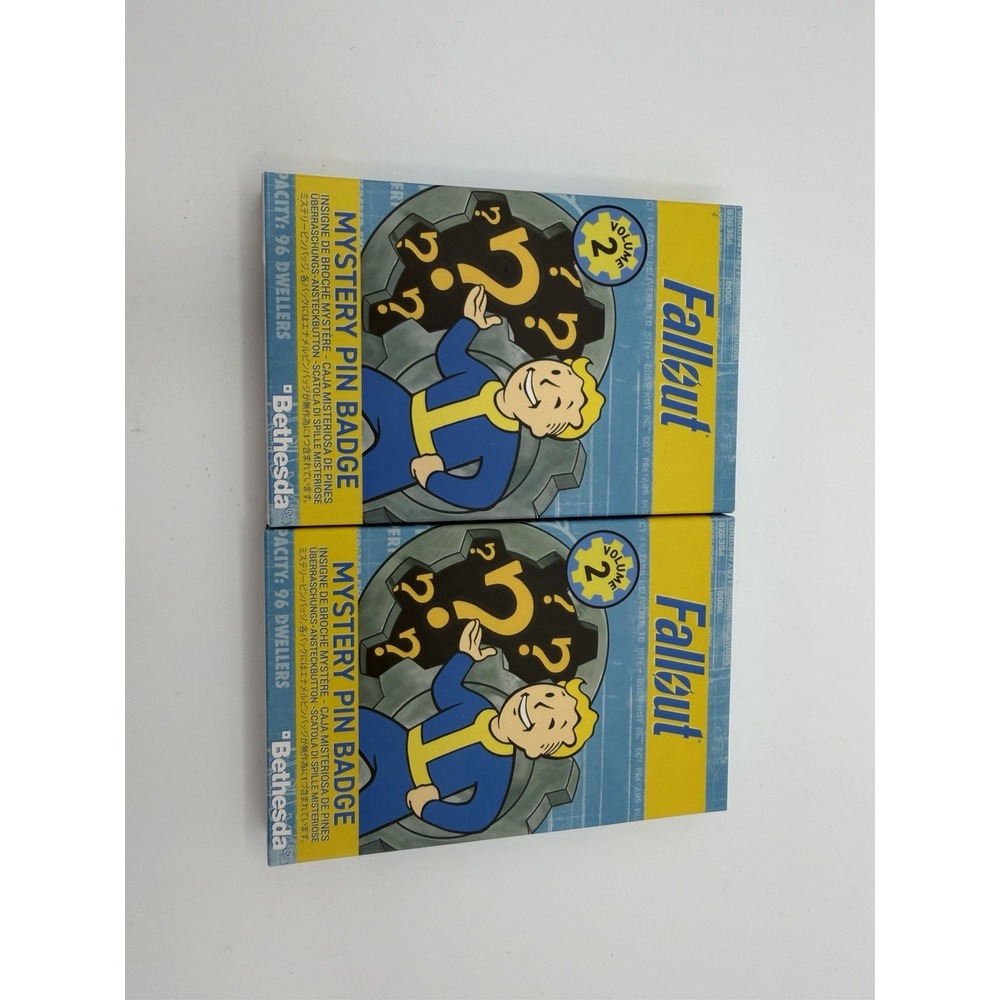 2x Fallout Mystery Pin Badge Volume 2 Blind Box Official Bethesda Collectible